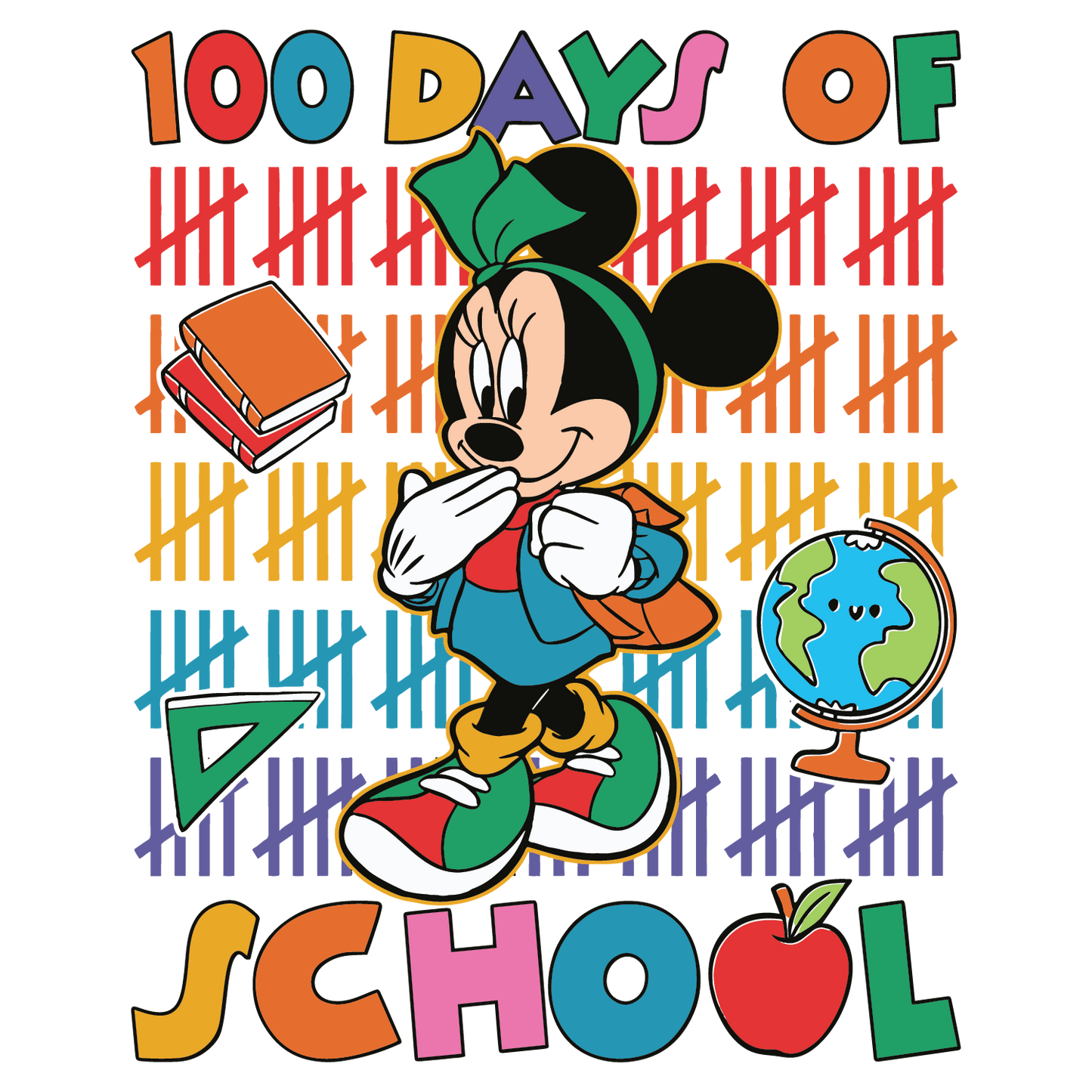 MouseGirl 100 Days of School Transfers