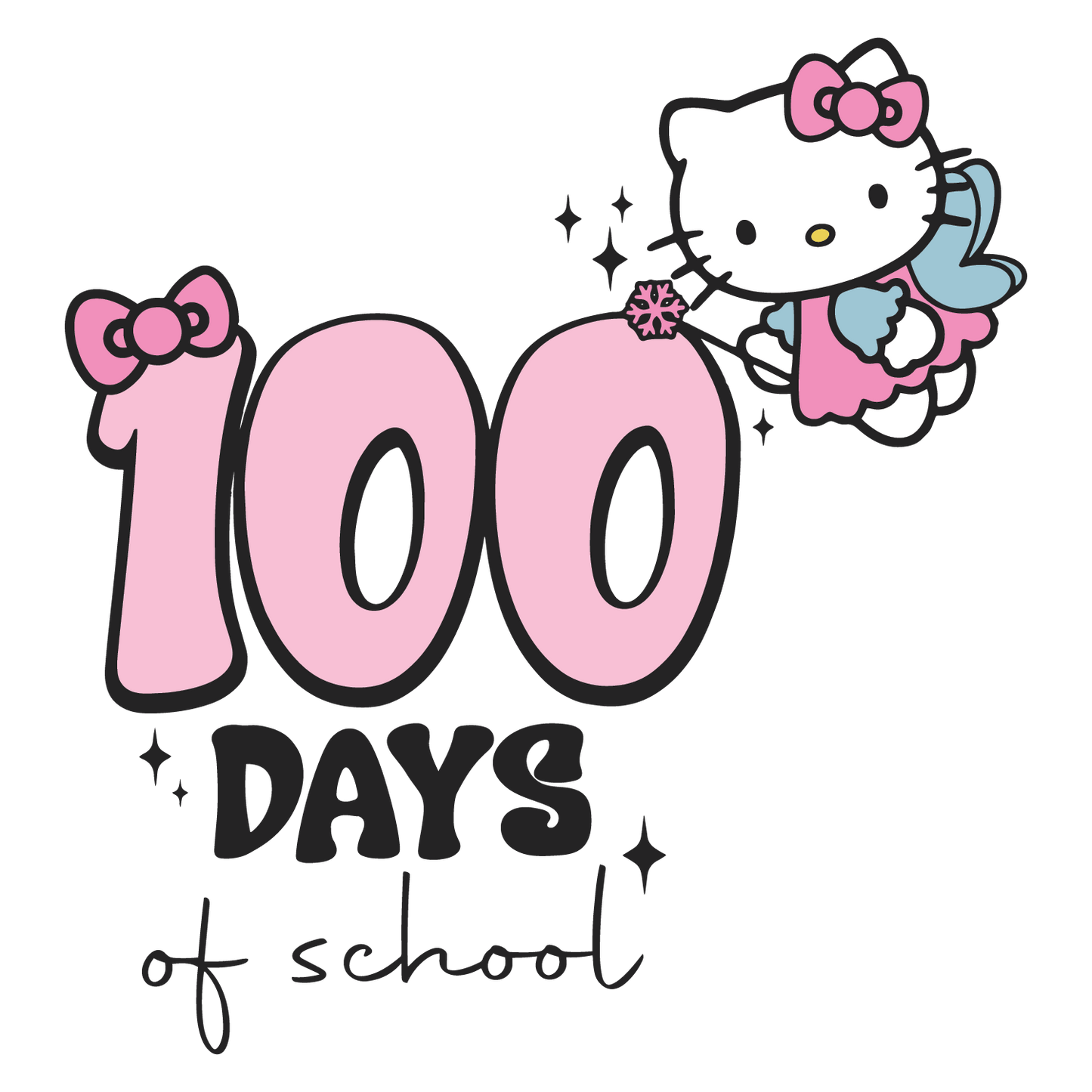 100 Days of School Kitty Transfers