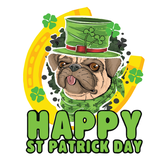 Pug St. Patrick's Day Transfers