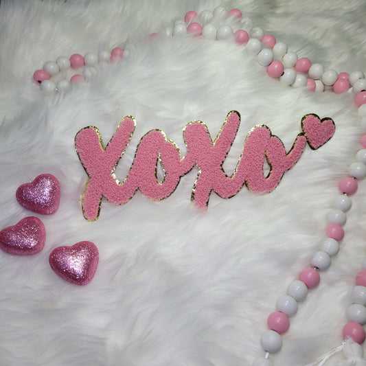 Fancy XOXO Chenille Patch