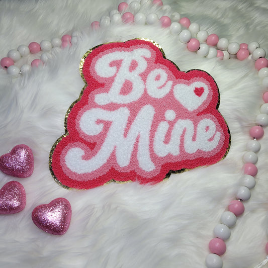 Be Mine Bordered Chenille Patch