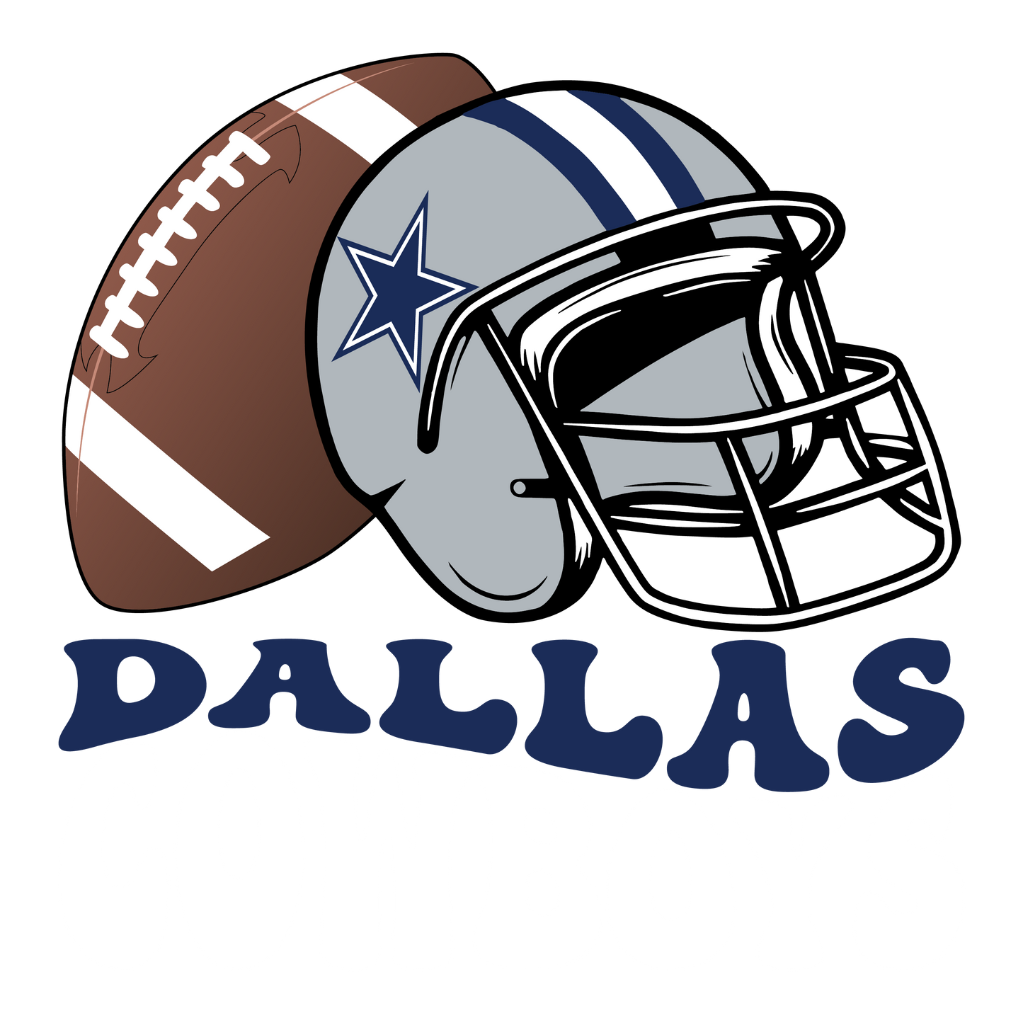 Cowboys 1960s Helmet Transfers