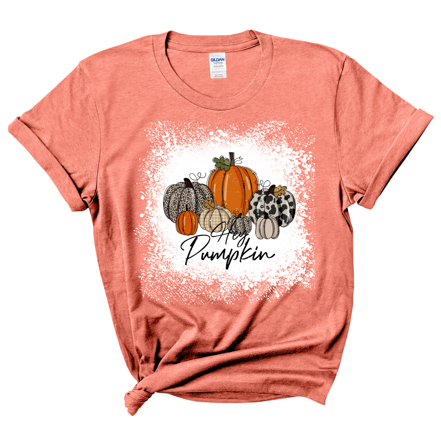 Hey Pumpkin Bleached T-shirt