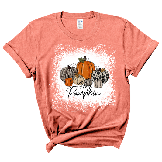 Hey Pumpkin Bleached T-shirt