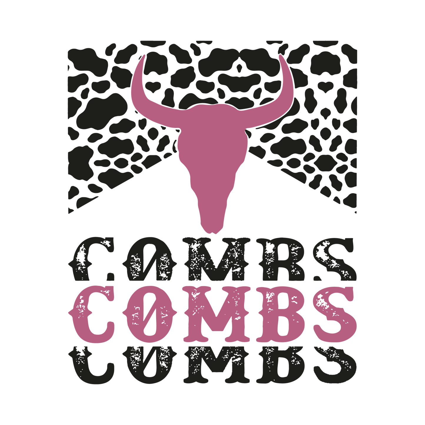 Combs Cowprint Transfers