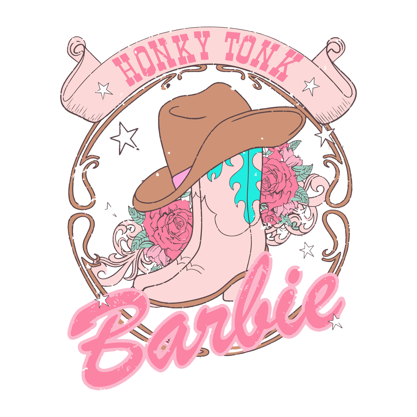 Honky Tonk Barbie Transfers