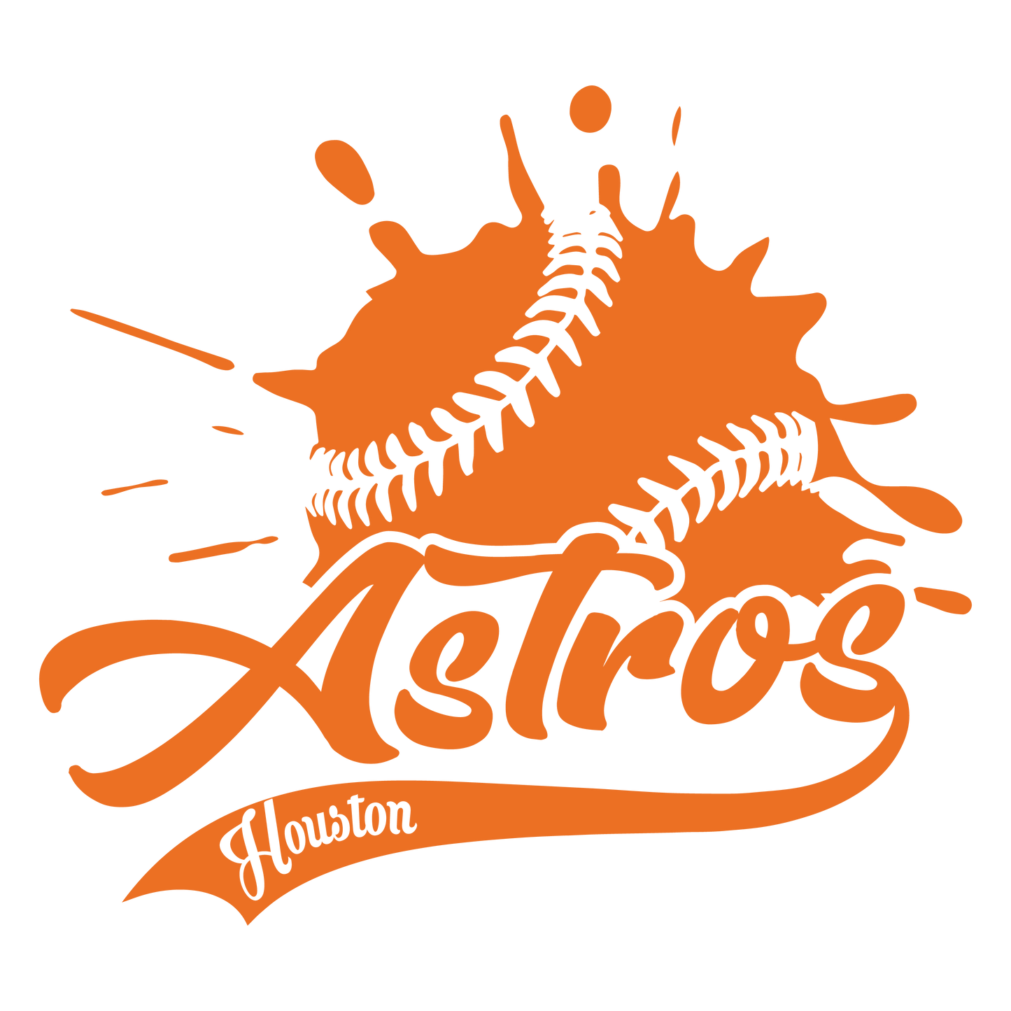 Astros Baseball Splash Transfers